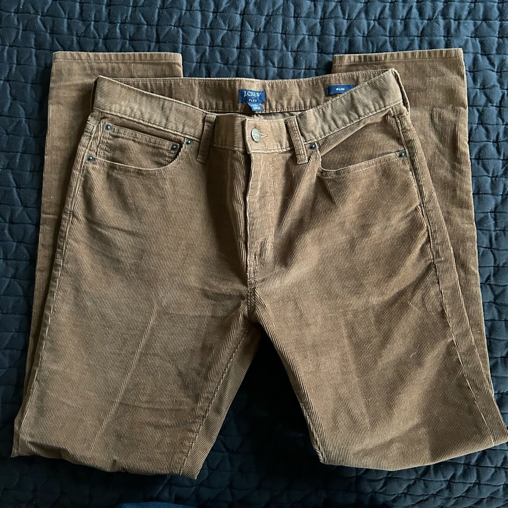 J Crew slim fit corduroy pants size 30/30